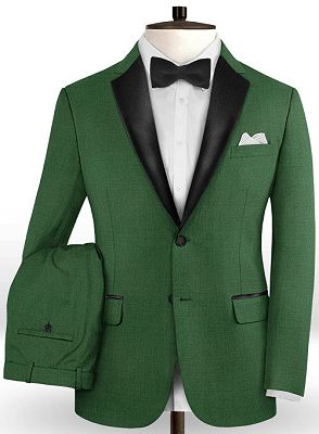 Dark Green Formal Men Suits | Two Pieces Bespoke Prom Tuxedo for Men