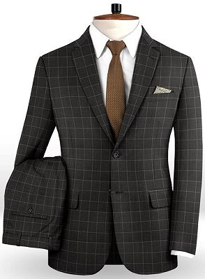 Brown Notched Lapel Tuxedo | Fashion Formal Business Men Blazer Suits