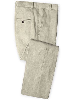 Prom Bridegroom Suit For Men 2 Pieces | Linen Men Suit Classic Summer Stylish Tuxedo_3