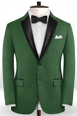 Dark Green Formal Men Suits | Two Pieces Bespoke Prom Tuxedo for Men