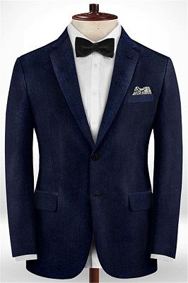 Dark Blue Formal Business Men Suits | Blend Wedding Groomsmen Suits