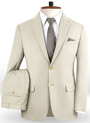 Off White Business Men Suits | Bespoke Classic Wedding Suits For Men_2