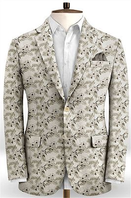 Glamorous Flower Printed Men Suits Online | Two Pieces Prom Outfits Tuxedo