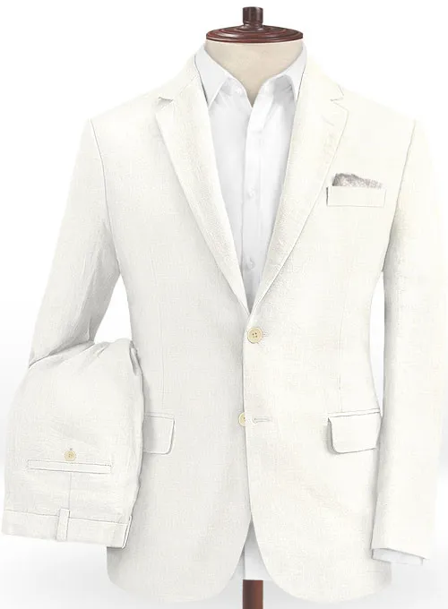 Summer Beach Linen Men Suits for Wedding | Best Man Blazers Casual Groom Prom Party Tuxedos