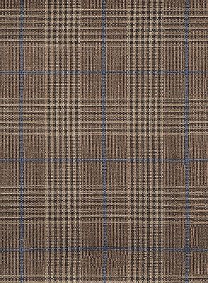 Brown Casual Two Pieces Men Suits | Linen Plaid Slim Fit Tuxedo_4