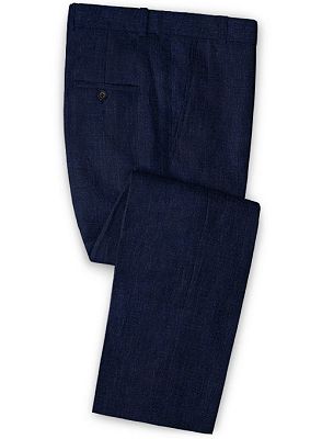 Dark Blue Casual Formal Men Business Suits | Slim Fit Regular Single Breasted Men Tuxedo_3