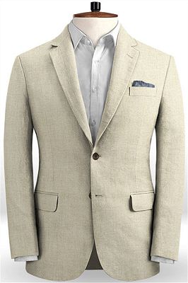 Prom Bridegroom Suit For Men 2 Pieces | Linen Men Suit Classic Summer Stylish Tuxedo_1