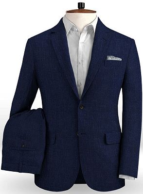 Dark Blue Casual Formal Men Business Suits | Slim Fit Regular Single Breasted Men Tuxedo
