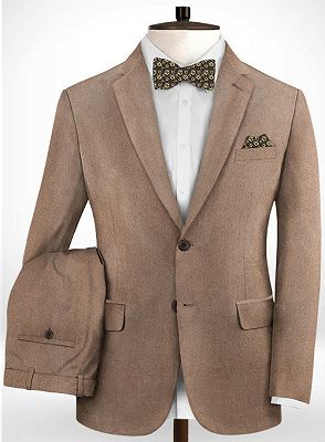 Apricot Blend Men Suits Online | Notched Lapel Tuxedo with 2 Pieces