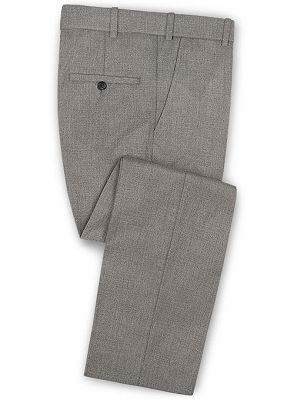 Grey New Business Slim Fit Mens Suit | Costume Formal Tuxedo_3