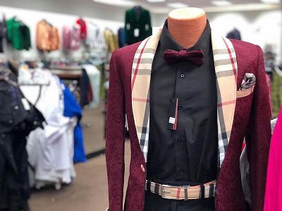 Burgundy Mens Blazers | New Arrival Popular Prom Suit