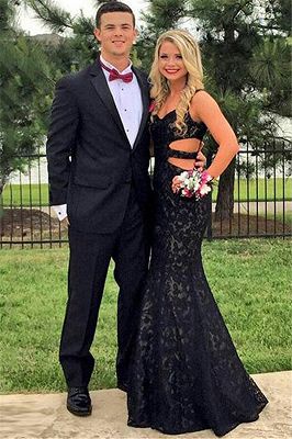 Fashion Black Two-Piece Prom Men Suits