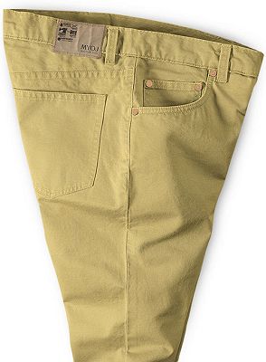 Gold Mens Solid Color Slim Fit Male Social Business Casual Skinny_3