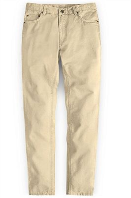 High Quality Fashion Slim Fit Clothes Men Solid Color Pants_1