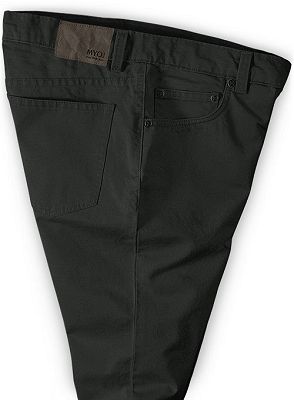 Dark Gray Slim Fit Casual Solid Business Work Mens Pants_3