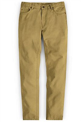 Gold Autumn Spring Man Pants Long Straight Loose Plus Size Pant