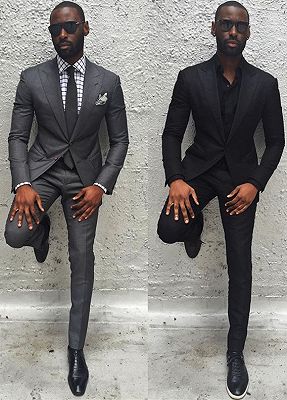 New Arrival Dark Gray Slim Fit Men Suit | Formal Formal Bridegroom Wedding Suits_1