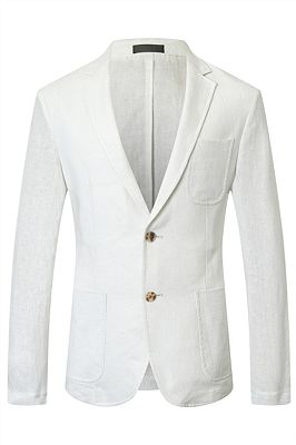 Jesus White Summer Linen Men Blazer Jacket In Stock