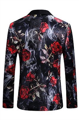New Arrival Shawl Lapel Floral Printed Mens Blazer Online