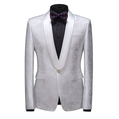 Jake Bespoke Slim Fit Shawl Lapel One Button Wedding Tuxedo_4