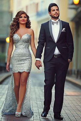Black Slim Fit Shawl Lapel Prom Suits | Simple Tuxedos 2 Pieces Outfits