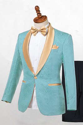 Brady Fashion Shawl Lapel One Button Wedding Suits Online_1
