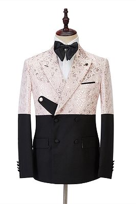 Eduardo Stylish Peaked Lapel Slim Fit Bespoke Prom Men Suits Online