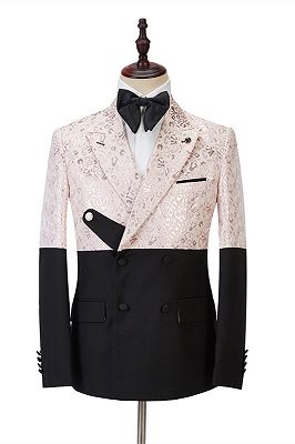Eduardo Stylish Peaked Lapel Slim Fit Bespoke Prom Men Suits Online_1