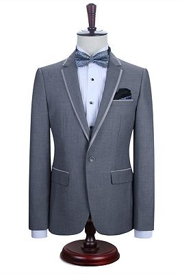 Damien Gray Fashion Slim Fit Notched Lapel Men Suits_3