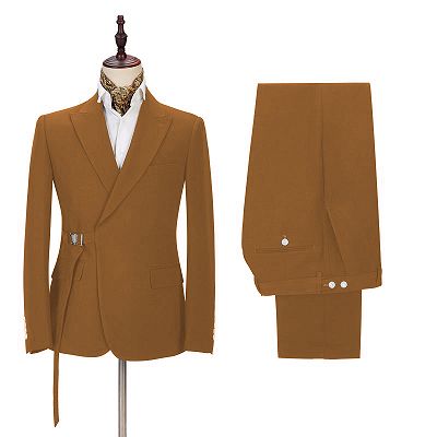 Drake Bespoke Slim Fit Two-Piece Peaked Lapel Prom Suits for Men
