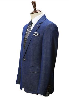 Stephen Dark Blue Simple Notched Lapel Men Suits Online