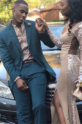 New Arrival Green Prom Suit for Men | Bespoke Slim Fit Men Suit for Prom_1
