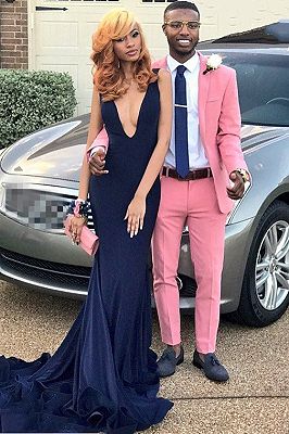 Candy Pink Shawl Lapel Boy Prom Suit | Bespoke Shawl Lapel Two Piece Men Suit