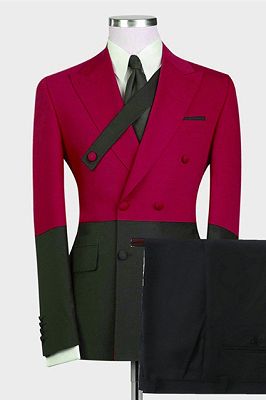 Rafael Fashion Red Bespoke Slim Fit Men Suits for Prom
