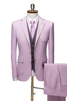 Purple Notched Collar Suit for Prom | Classic Three Pieces Tuxedo