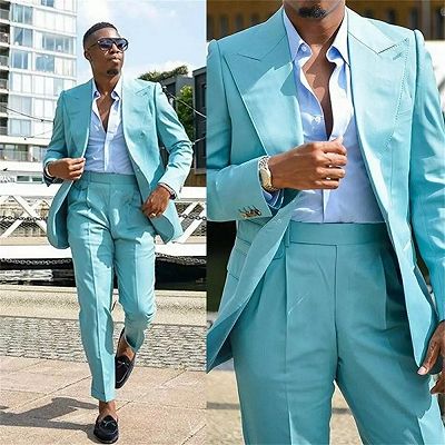 Milo Handsome Peaked Lapel Slim Fit Prom Outfits for Men_2