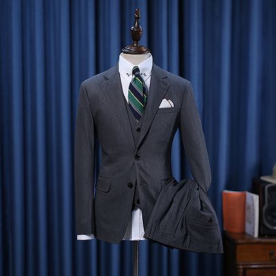Jeremy Formal 3 Pieces Slim Fit Custom Business Suit For Men_2