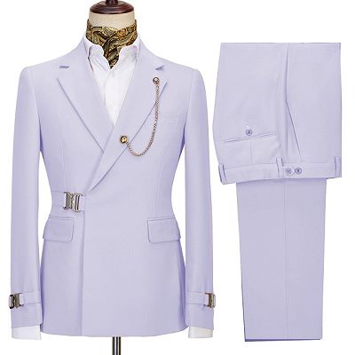 Julian Latest Design Lavender Notched Lapel Men Suits For Business_2
