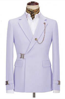 Julian Latest Design Lavender Notched Lapel Men Suits For Business