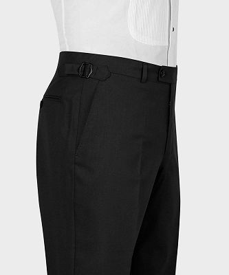Howell Black Slim Fit Three Pieces Modern Business Men Suits_5
