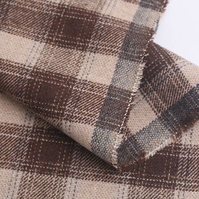 1 Metre Suit Fabric Autumn Plaid 25%R62%T10%W3%SP 310GSM 150cm Width Twill Winter Men's Suit