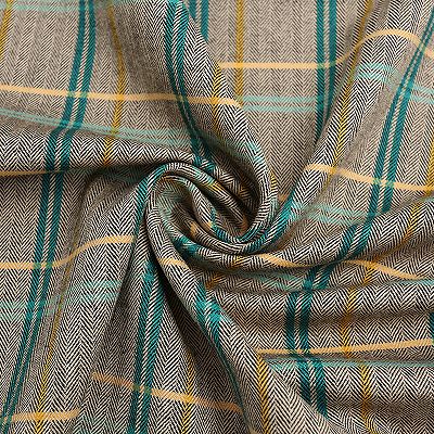 1 Metre Suit Fabric Wool Blend 65%T24%R7%W4%SP 250GSM 150cm Plaid Width Twill Spring Men's Suit_2