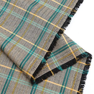 1 Metre Suit Fabric Wool Blend 65%T24%R7%W4%SP 250GSM 150cm Plaid Width Twill Spring Men's Suit_3