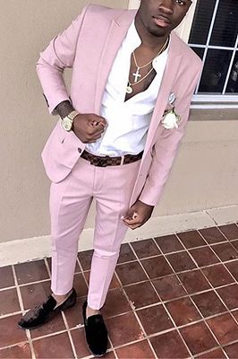 Pink Men Suit Online | Two Pieces Best Sale Prom Suit Online