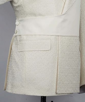 Brook Fashion Off-White Jacquard Prom Suits With Crossover Satin Panel_3