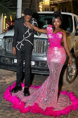 Christ Gentle Black Peaked Lapel Prom Suits With Beadings