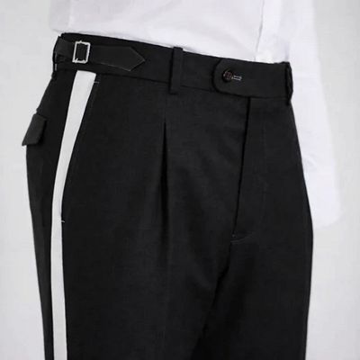 Phil Stylish White Shawl Lapel One Button Prom Suits With Black Pants And Pining_2