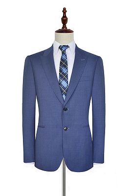 Blue Mens Suits with Besom Pockets | Mens Formal Suits for Business