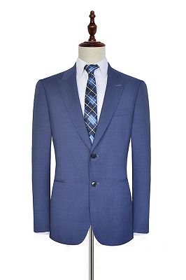 Blue Mens Suits with Besom Pockets | Mens Formal Suits for Business_1