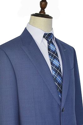 Blue Mens Suits with Besom Pockets | Mens Formal Suits for Business_3